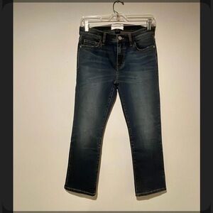 Current Elliot mid rise crop Blue Jeans